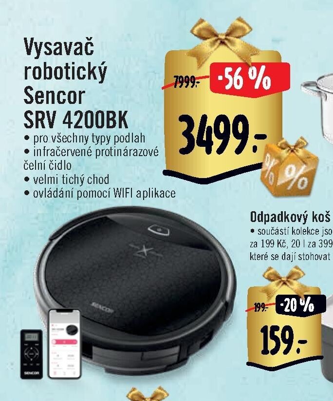 Vysavač robotický Sencor SRV 4200BK