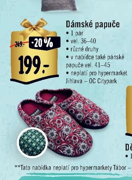 Dámské papuče