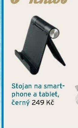 Stojan na smartphone a tablet, černý
