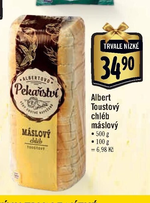 Albert Toustový chléb máslový