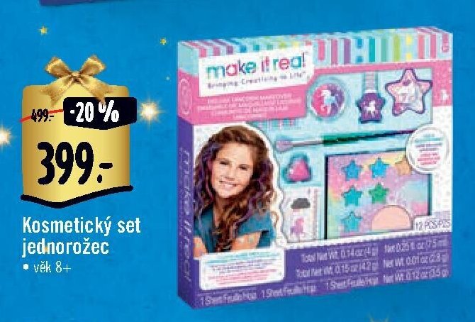 Kosmetický set jednorožec