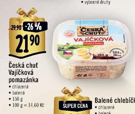 Česká chuť Vajíčková pomazánka