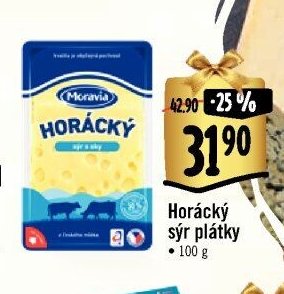 Horácký sýr plátky