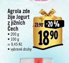 Agrola zde žije Jogurt z jižních Čech