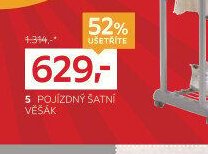 Pojízdný šatní věšák