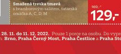 Smažená treska tmavá