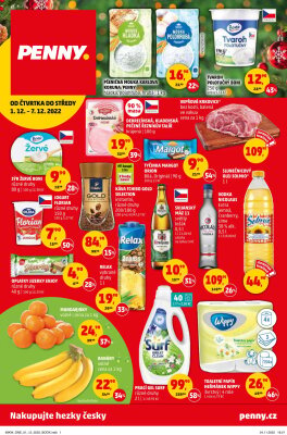 akční leták Penny Market 1.12.2022-7.12.2022