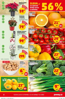 akční leták Penny Market 1.12.2022-7.12.2022