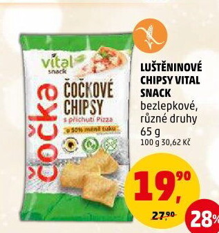 Čočkové chipsy bez lepku Vital snack