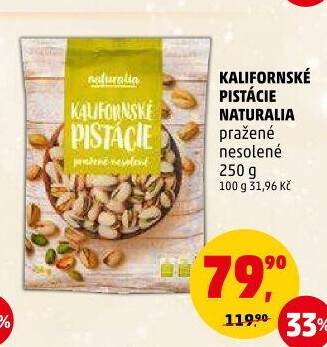 Pražené pistácie Naturalia