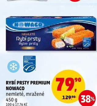 Rybí prsty nemleté mražené Nowaco Premium
