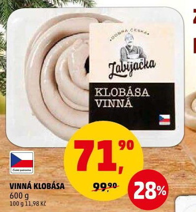 Vinná klobása Dobrá česká Zabijačka