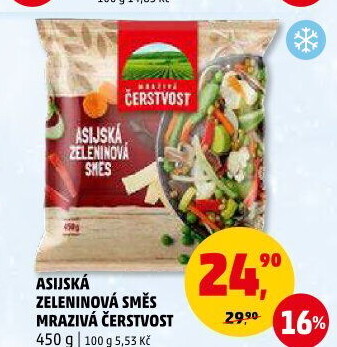 Zeleninová asijská směs mražená Mrazivá Čerstvost