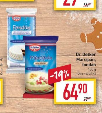 Dr. Oetker Marcipán, fondán 150 g