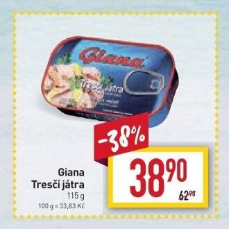 Giana Tresčí játra