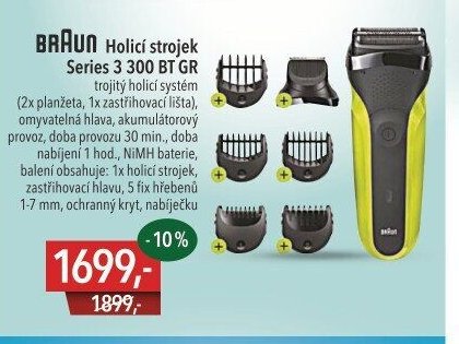 Holicí strojek Series 3 300 BT GR