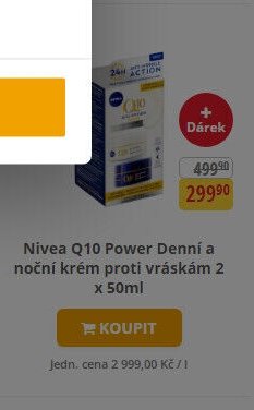 Nivea Q10 Power Denní a noční krém proti vráskám 2 x 50ml