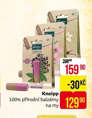 Kneipp 100% přírodní balzámy na rty