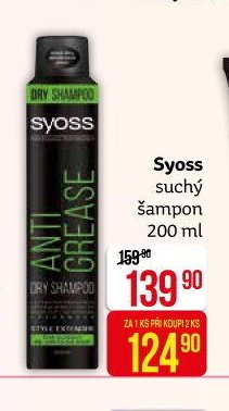 Syoss suchý šampon 200 ml