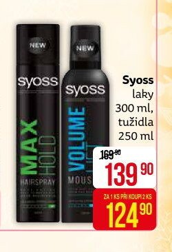 Syoss laky 300 ml, tužidla 250 ml