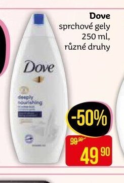 Dove sprchové gely 250 ml, různé druhy