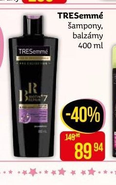 TREsemmé šampony, balzámy 400 ml