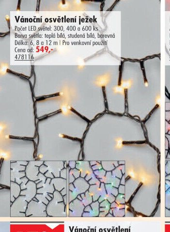 Vánoční osvětlení ježek - UNI HOBBY akcniletaky.com
