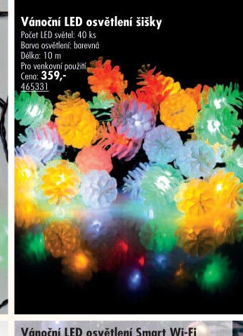 Vánoční LED osvětlení šišky - UNI HOBBY akcniletaky.com