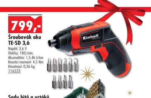 Šroubovák aku TE-SD 3,6 - UNI HOBBY akcniletaky.com