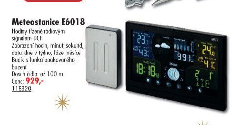 Meteostanice E6018 - UNI HOBBY akcniletaky.com