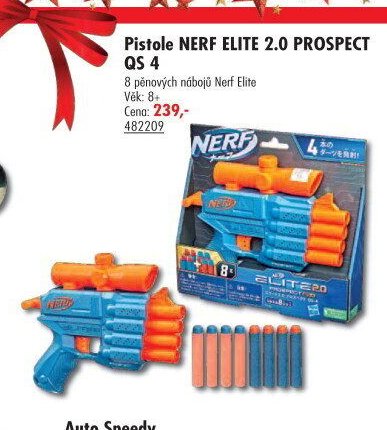 Pistole NERF ELITE 2.0 PROSPECT QS 4 - UNI HOBBY akcniletaky.com