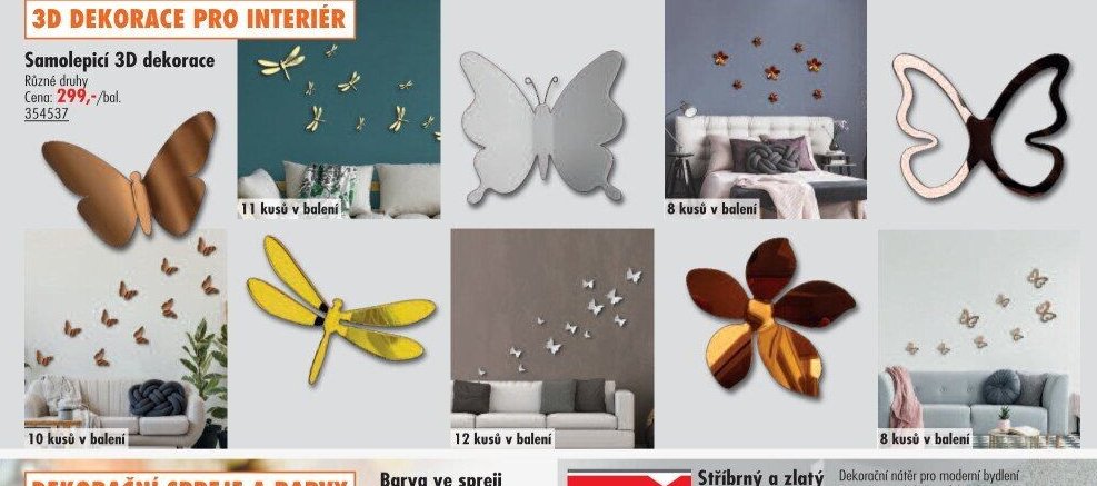 Samolepicí 3D dekorace - UNI HOBBY akcniletaky.com