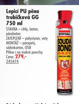 Lepicí PU pěna trubičková GG 750 ml - UNI HOBBY akcniletaky.com