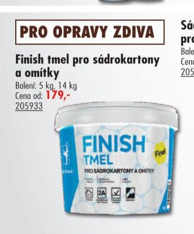 Finish tmel pro sádrokartony a omítky - UNI HOBBY akcniletaky.com