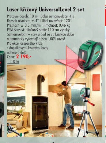 Laser křížový UniversalLevel 2 set - UNI HOBBY akcniletaky.com