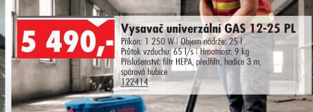 Vysavač univerzální GAS 12-25 PL - UNI HOBBY akcniletaky.com