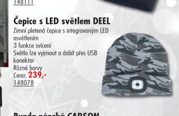 Čepice s LED světlem DEEL - UNI HOBBY akcniletaky.com