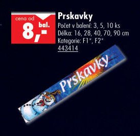 Prskavky - UNI HOBBY akcniletaky.com