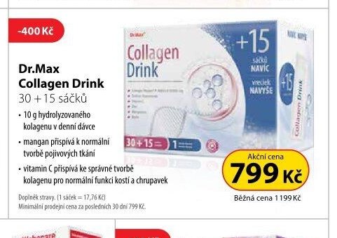 Dr.Max Collagen Drink 30 + 15 sáčků