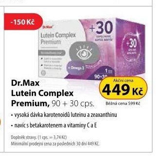 Dr.Max Lutein Complex Premium 90 + 30 cps.