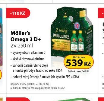 Möller's Omega 3 D+ 2x 250 ml