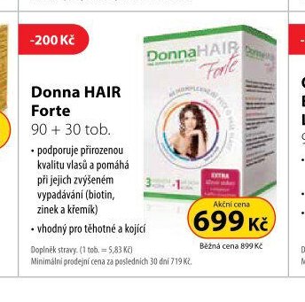 Donna HAIR Forte 90 + 30 tob.