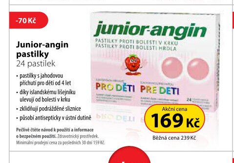 Junior-angin pastilky 24 pastilek