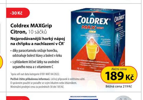 Coldrex MAXGrip Citron 10 sáčků
