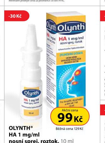 OLYNTH HA 1 mg/ml nosní sprej, roztok, 10 ml