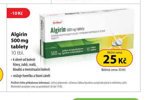 Algirin 500 mg tablety 10 tbl.