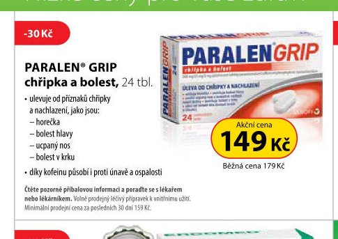 PARALEN GRIP chřipka a bolest, 24 tbl.