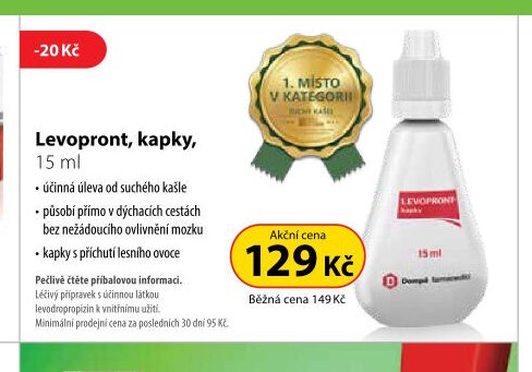 Levopront, kapky, 15 ml