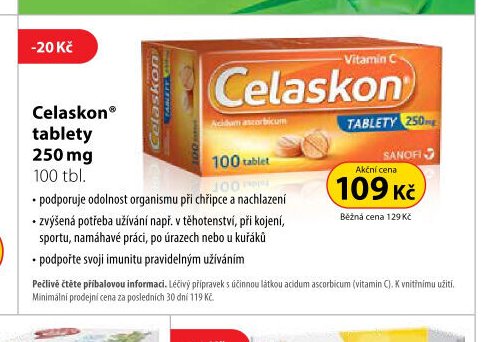 Celaskon tablety 250 mg 100 tbl.