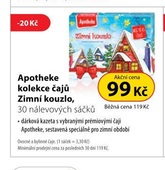 Apotheke kolekce čajů Zimní kouzlo, 30 nálevových sáčků